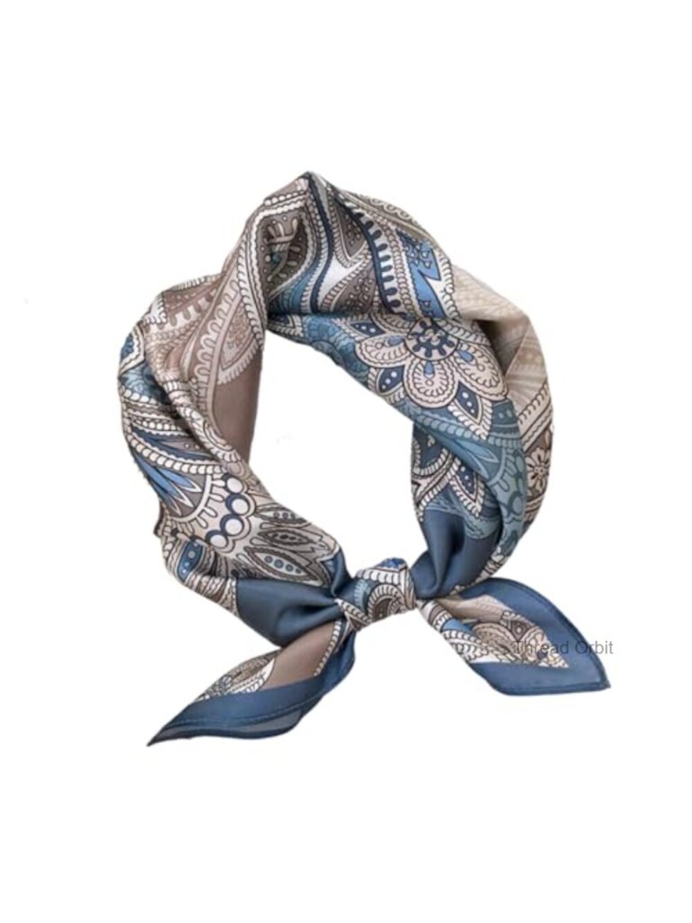 100% Mulberry Silk Neck Scarf 21" Square Neckerchief Headscarf